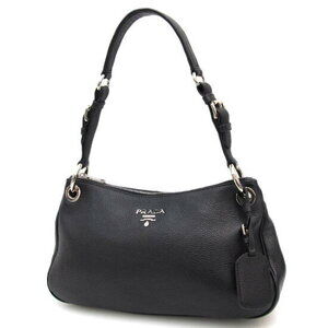 Prada Vitello Daino Vitello Phenix leather shoulder bag black